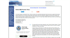 Desktop Screenshot of onlinegedpracticetests.com