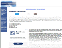 Tablet Screenshot of onlinegedpracticetests.com